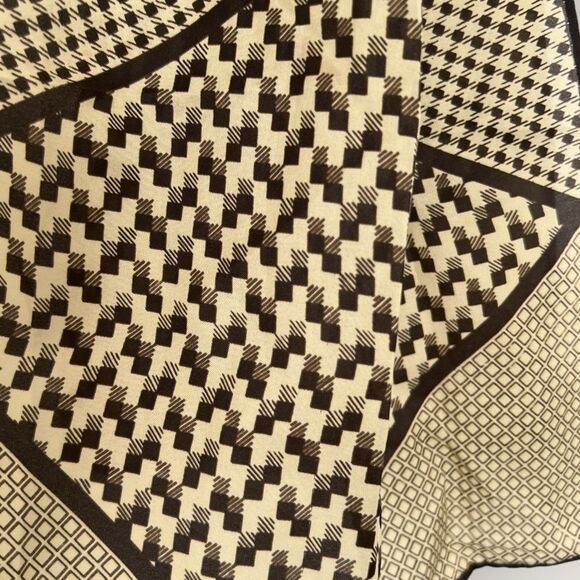 Tan & brown scarf made in Japan, NWT - Picture 4 of 5